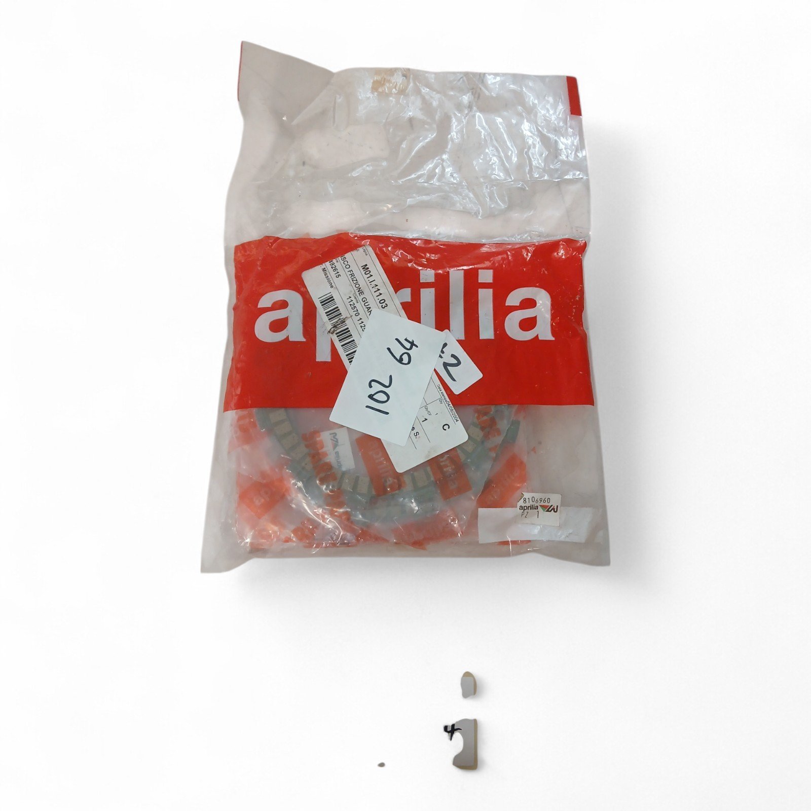 10264_2028129.jpg Aprilia ETV 1000 1000 2004-2007 Lined Clutch Disc 8 Pack Clutch Plate Set Aprilia OEM 8106960 - Image 1