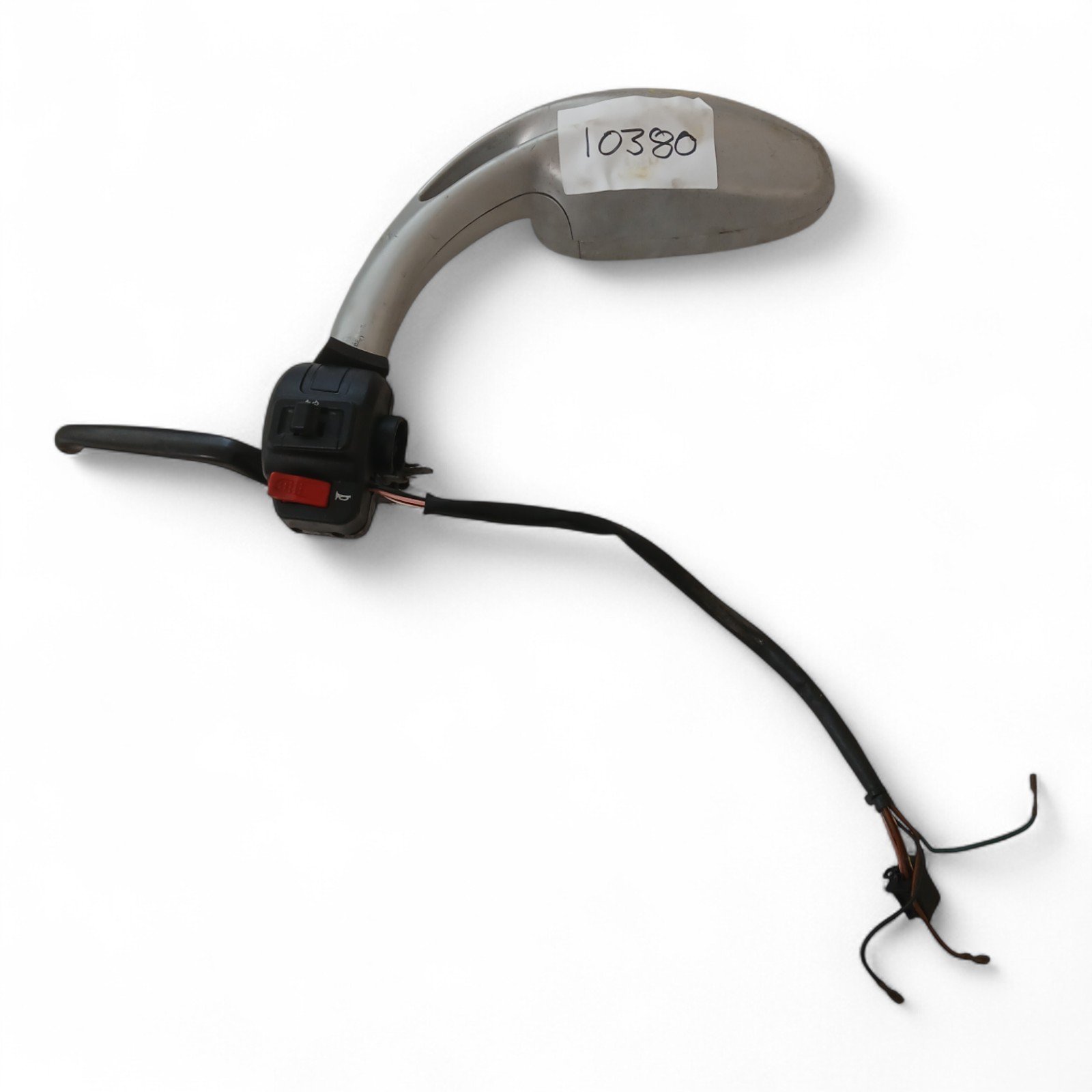 10380_2028129.jpg Malaguti Firefox 50 1997-1998 Left Handlebar Switchgear with Mirror Mount & Clutch Lever OEM - Image 1