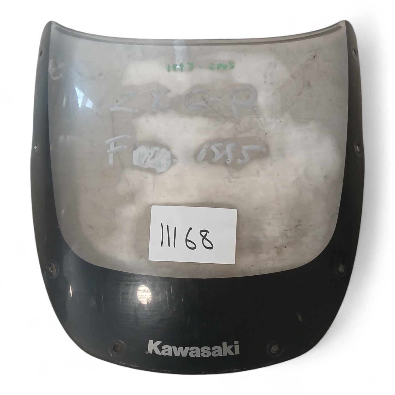 11168_2028129-Photoroom.jpg Kawasaki ZX6-R 600 1995-2005 Front Windshield Windscreen Visor OEM - Image 1