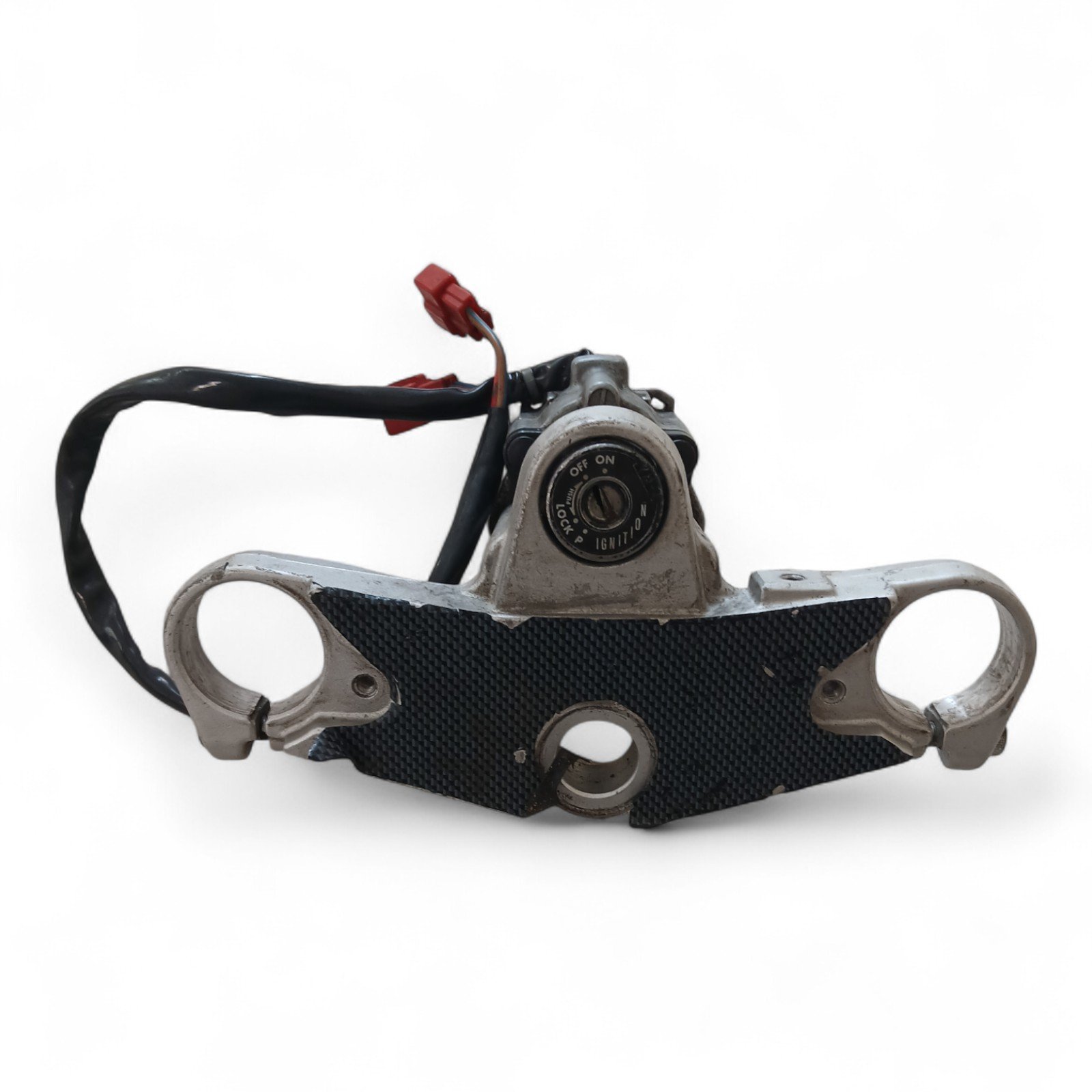 12874_2028129-Photoroom.jpg Yamaha FZR 600 600 1994 Top Yoke and Ignition Barrel OEM - Image 1