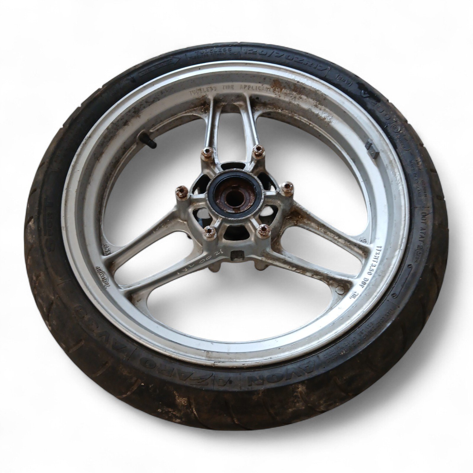 13108_2028129-Photoroom.jpg Triumph Trophy 1992-1993 Front Wheel - Size 120/70ZR17 OEM - Image 1