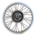 MZ MuZ MZ 125 MZ125 ETZ 124cc 1990-2000 front wheel 1.60x18 good alloy rim & hub. Rusty spokes OEM - Image 2