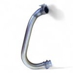 Triumph Bonneville  pre 2016 Left Brushed Stainless Downpipe OD 38mm N.O.S OEM - Image 2