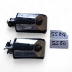 Cagiva Roadster 125  90's Front Footrests Decent Rubber & Steel & Pins/Spring OEM - Image 2