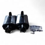 Cagiva Roadster 125  90's Front Footrests Decent Rubber & Steel & Pins/Spring OEM - Image 3
