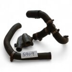 Suzuki RGV250 249cc 1991 Waterpump Cover & 3 Hoses + Splitter + Clamps OEM - Image 2
