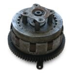 Honda CB200 CB 200 200cc 1973-1976 Clutch parts good basket 6 off friction plates + parts OEM - Image 2