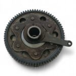 Honda CB200 CB 200 200cc 1973-1976 Clutch parts good basket 6 off friction plates + parts OEM - Image 3