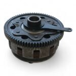 Honda CB200 CB 200 200cc 1973-1976 Clutch parts good basket 6 off friction plates + parts OEM - Image 4