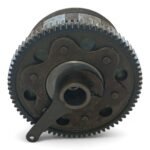 Honda CB200 CB 200 200cc 1973-1976 Clutch parts good basket 6 off friction plates + parts OEM - Image 7