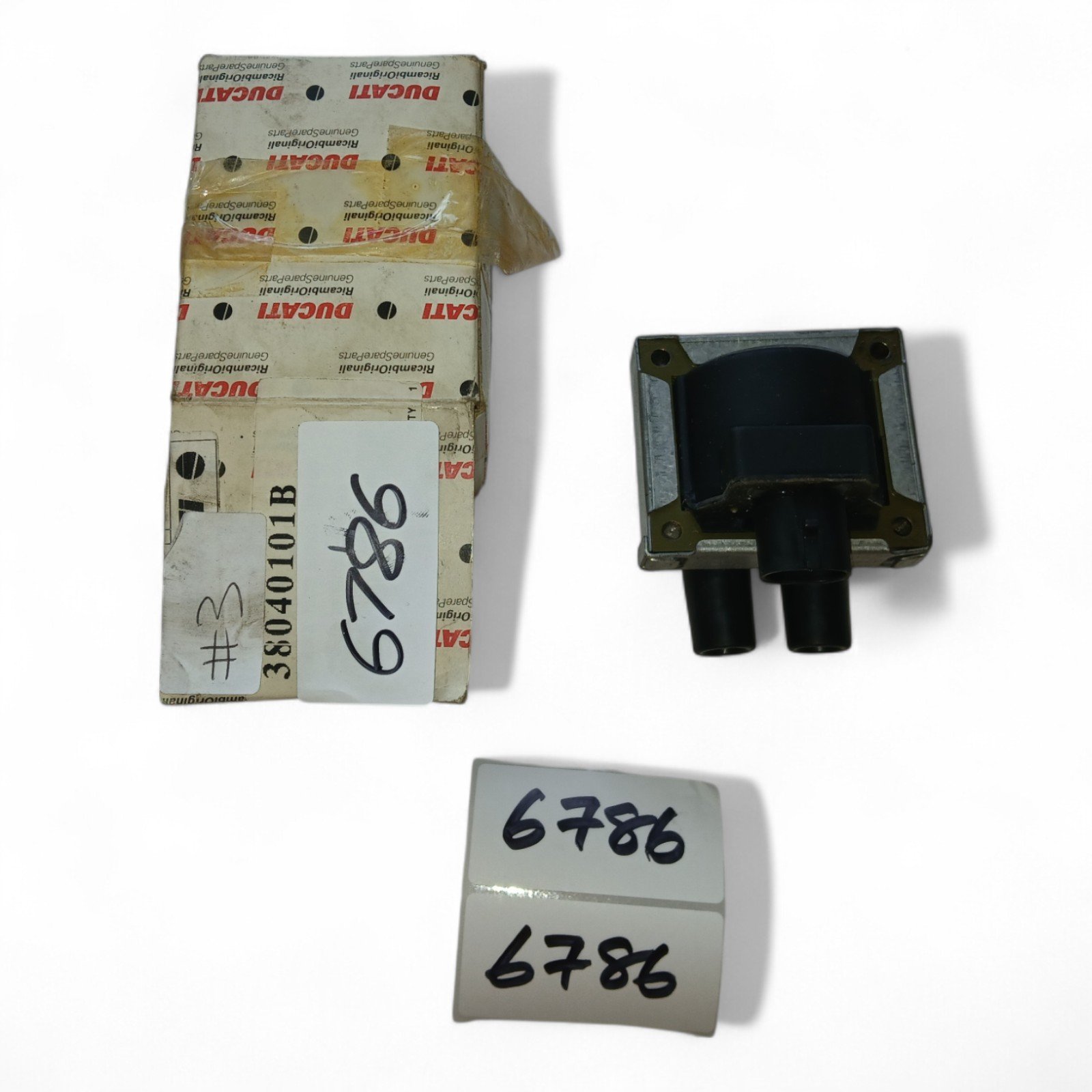 6786_2028129.jpg DUCATI Monster Multistrada & others Ignition Coil OEM OEM 38040101B N.O.S - Image 1