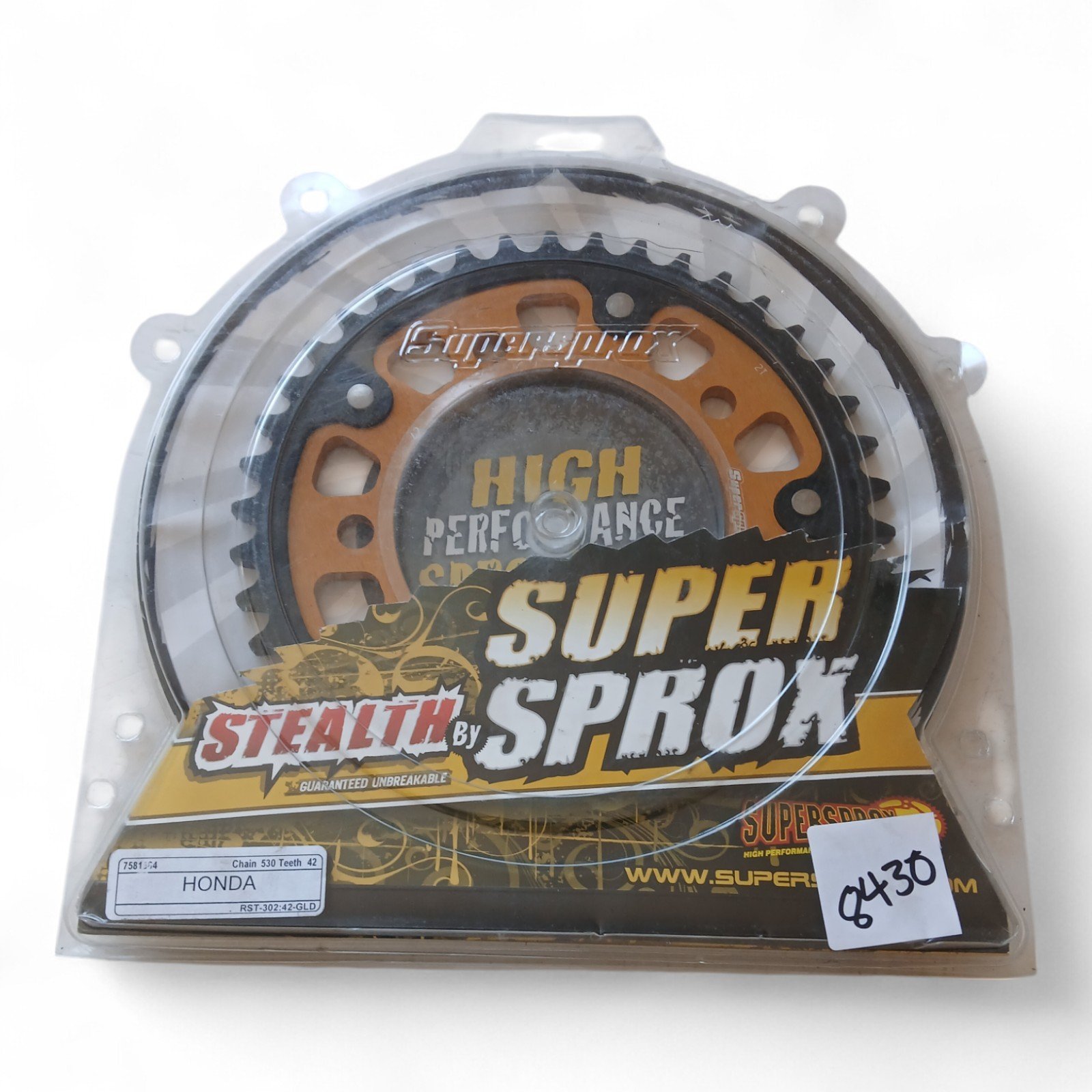 8430_2028129.jpg Honda CBR900 / CBF 1000 / VTR 1000 /Cb & cbr 11000 1990-2008 High Performance Sprockets OEM 7581664 - Image 1