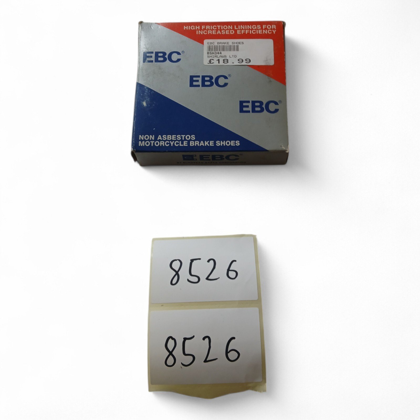 8526_2028129.jpg Honda CR 125/250/500 RG 1986 EBC 344 REAR BRAKE SHOES OEM - Image 1