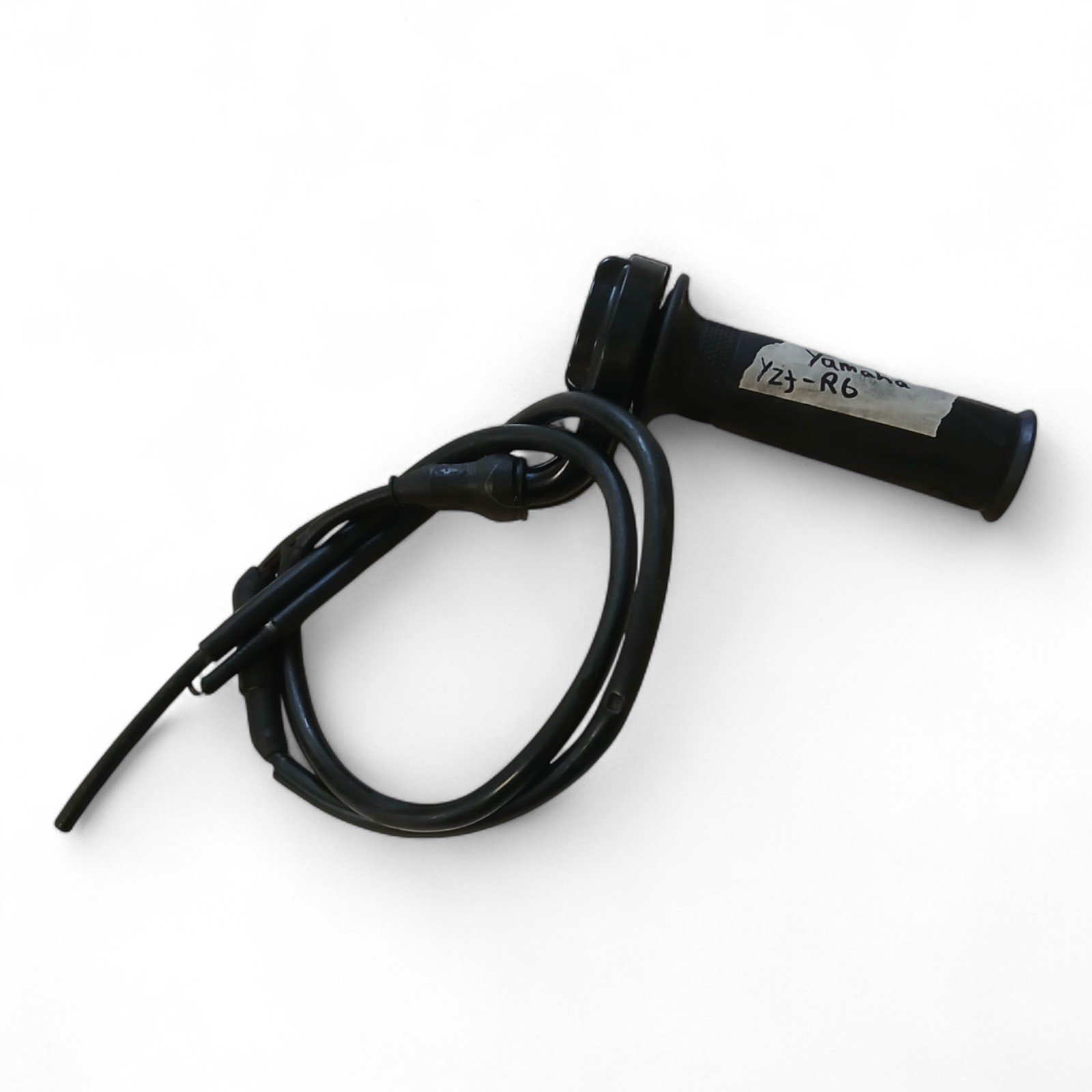 9779_2028129-Photoroom.jpg Yamaha YZF-R6 600 2017-2020 Right Throttle Tube Grip and Cables OEM - Image 1