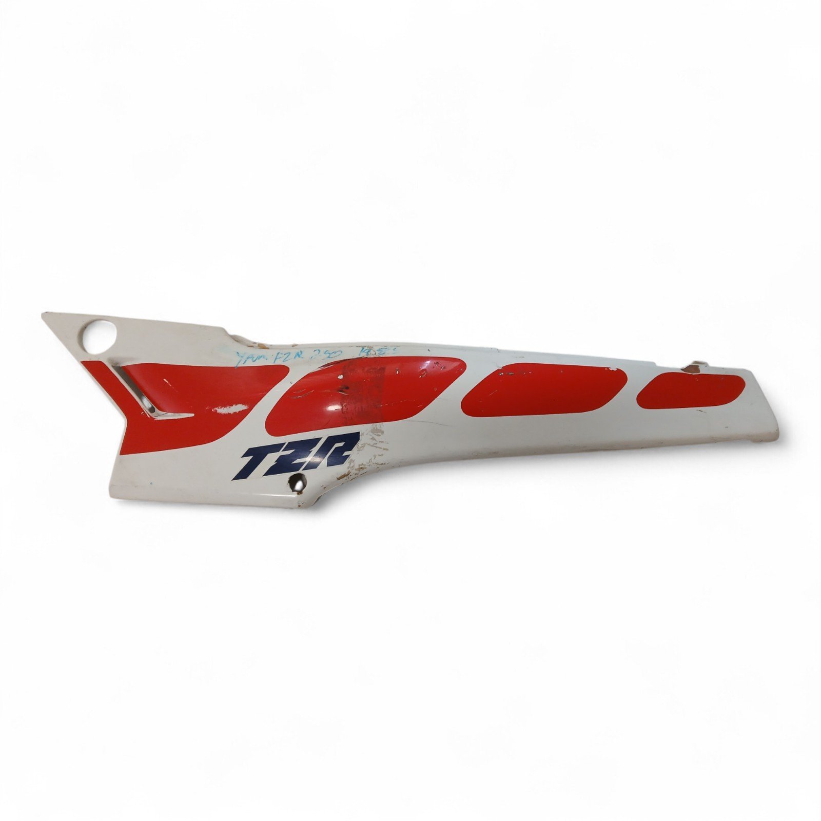 9864_2028129-Photoroom.jpg Yamaha TZR250 250 1985 Rear Right Hand Fairing OEM - Image 1