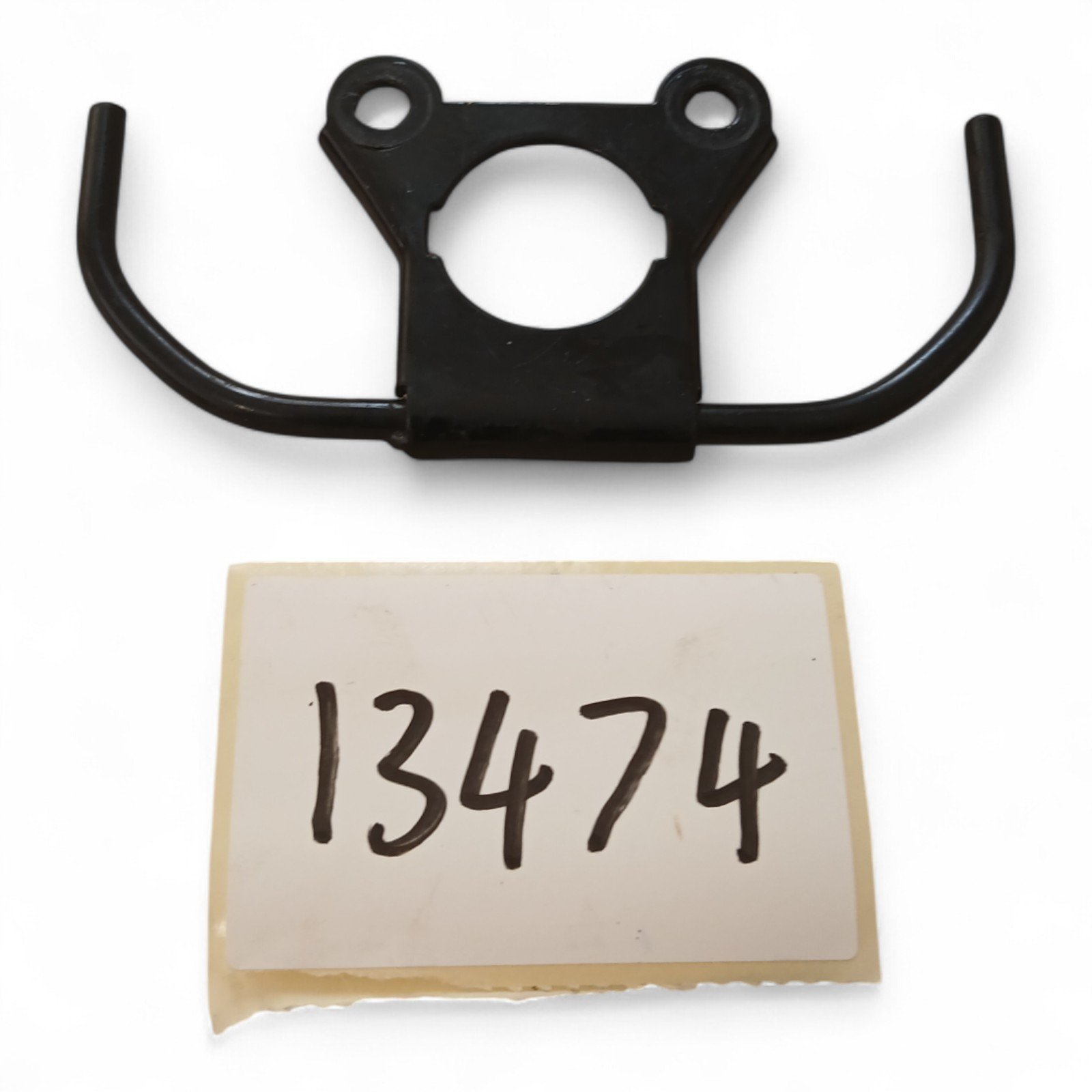 13474_2028129-Photoroom.jpg BMW F650 Funduro 650 1996 Ignition Barrel Lock Upper Yoke Cover Cable Bracket OEM - Image 1