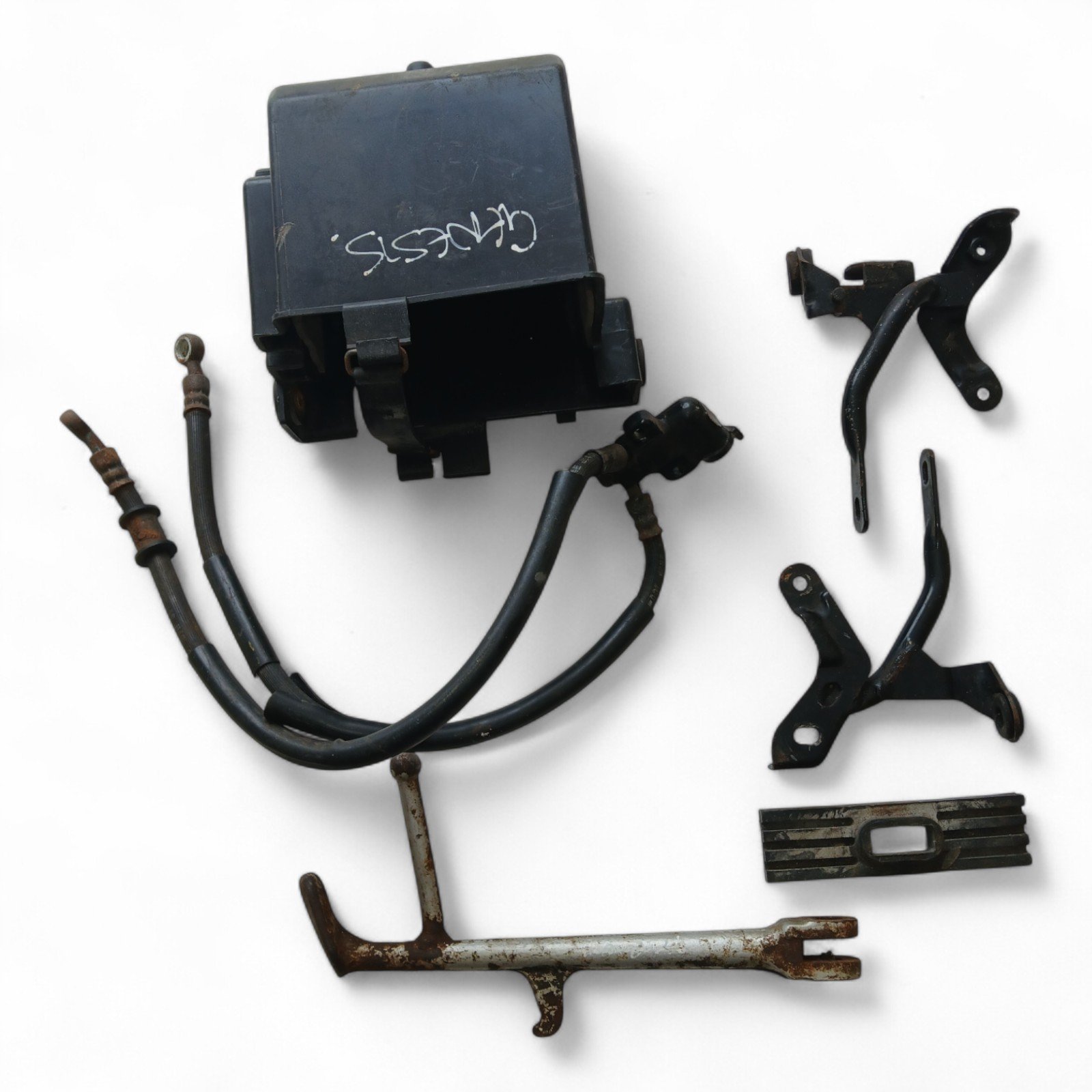 5078_2028129.jpg Yamaha FZR 1000 Genesis 989cc 1987 Joblot Battery Box + Stand + Brackets + Line OEM - Image 1