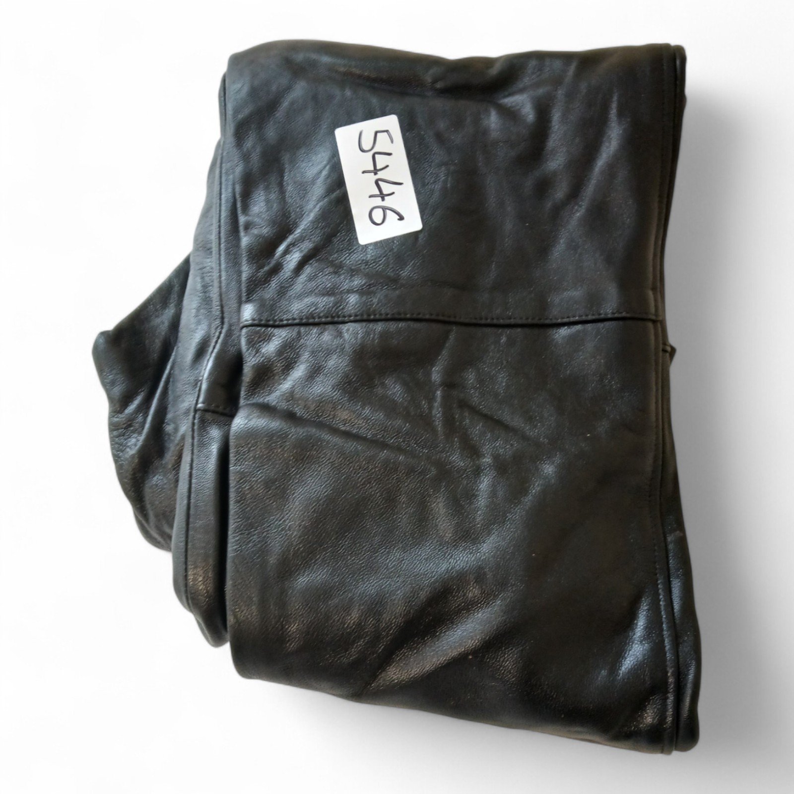 5446_2028129-Photoroom.jpg Leather Trouser Trousers Firenze Modello Size 14 quality medium wt fashion women’s OEM N/A` - Image 1