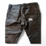 Leather Motorcycle Trousers SKINTAN   Size 46 inside leg 31 Lace-up sides OEM - Image 7