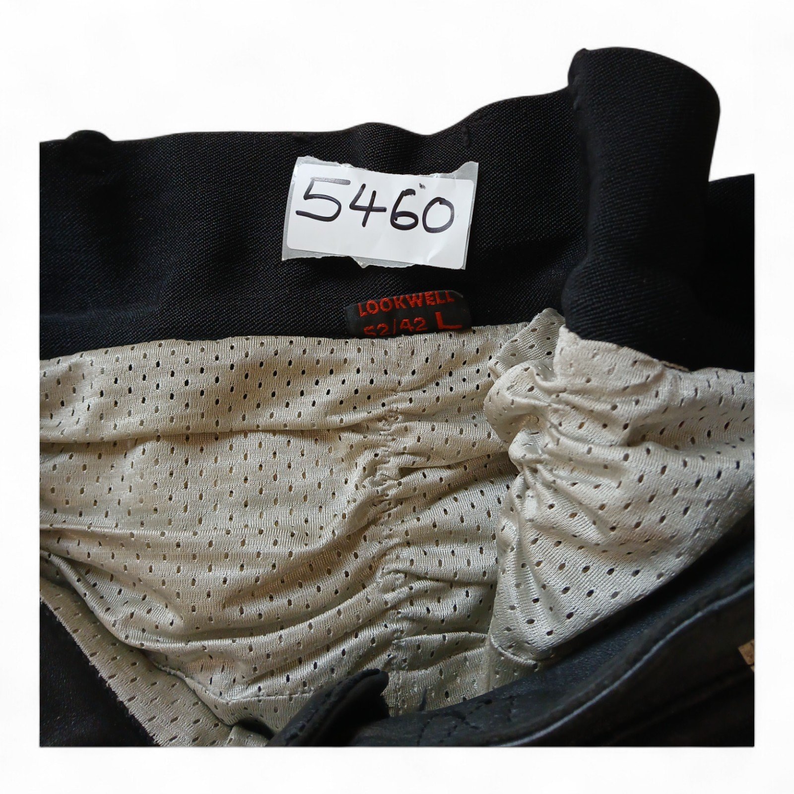5460-Photoroom.jpg Leather Motorcycle Trousers LookWell Size 42/52L Knee padding+expanders OEM - Image 1