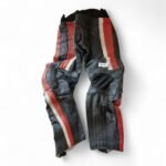 Leather Motorcycle Trousers LookWell   Size 42/52L Knee padding+expanders OEM - Image 4