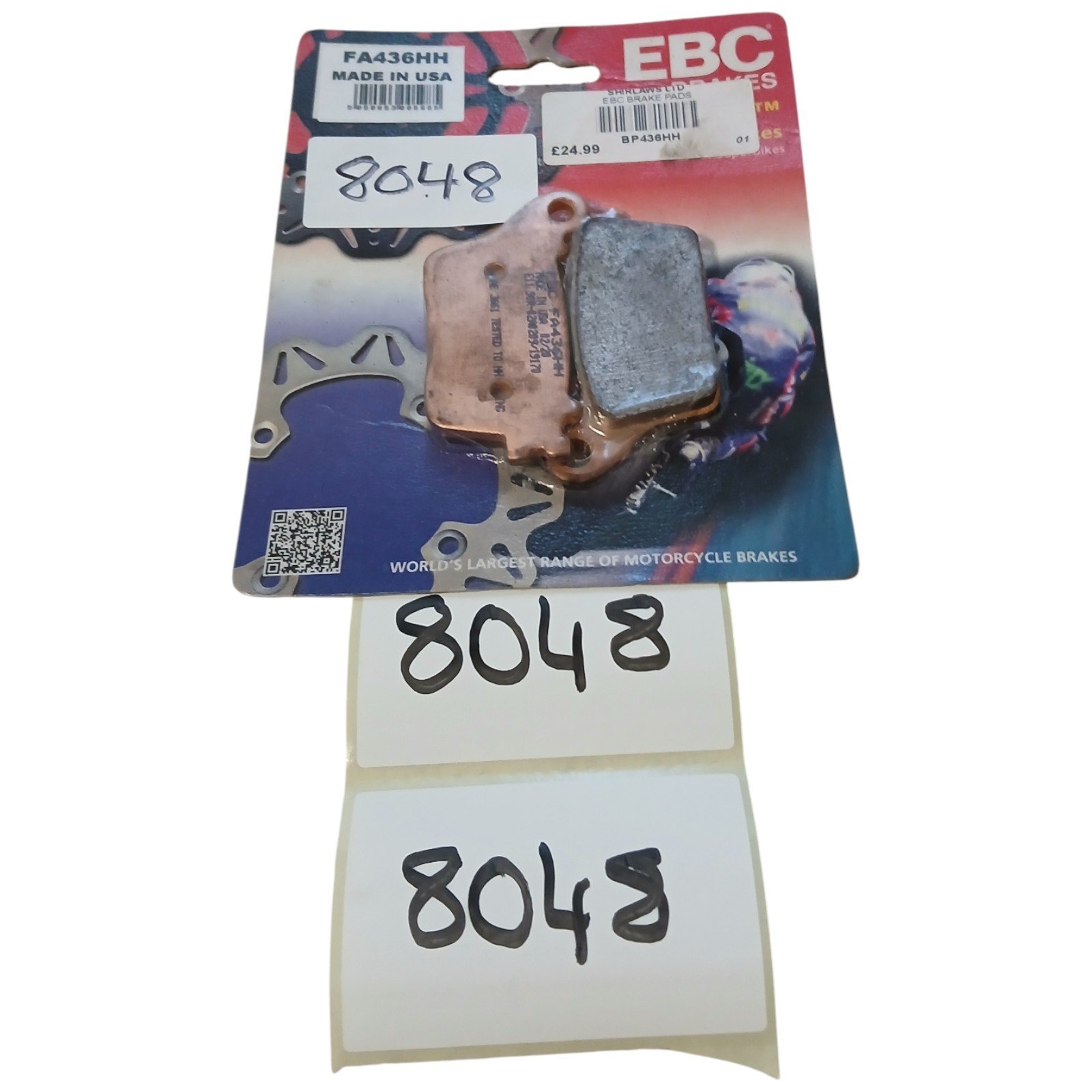 8048_2028129-Photoroom.jpg Honda Kawasaki Suzuki Yamaha CBR600-1000 / ZX6R ZX10 / R1 EBC - Brake pads OEM FA436HH FA 436 - Image 1