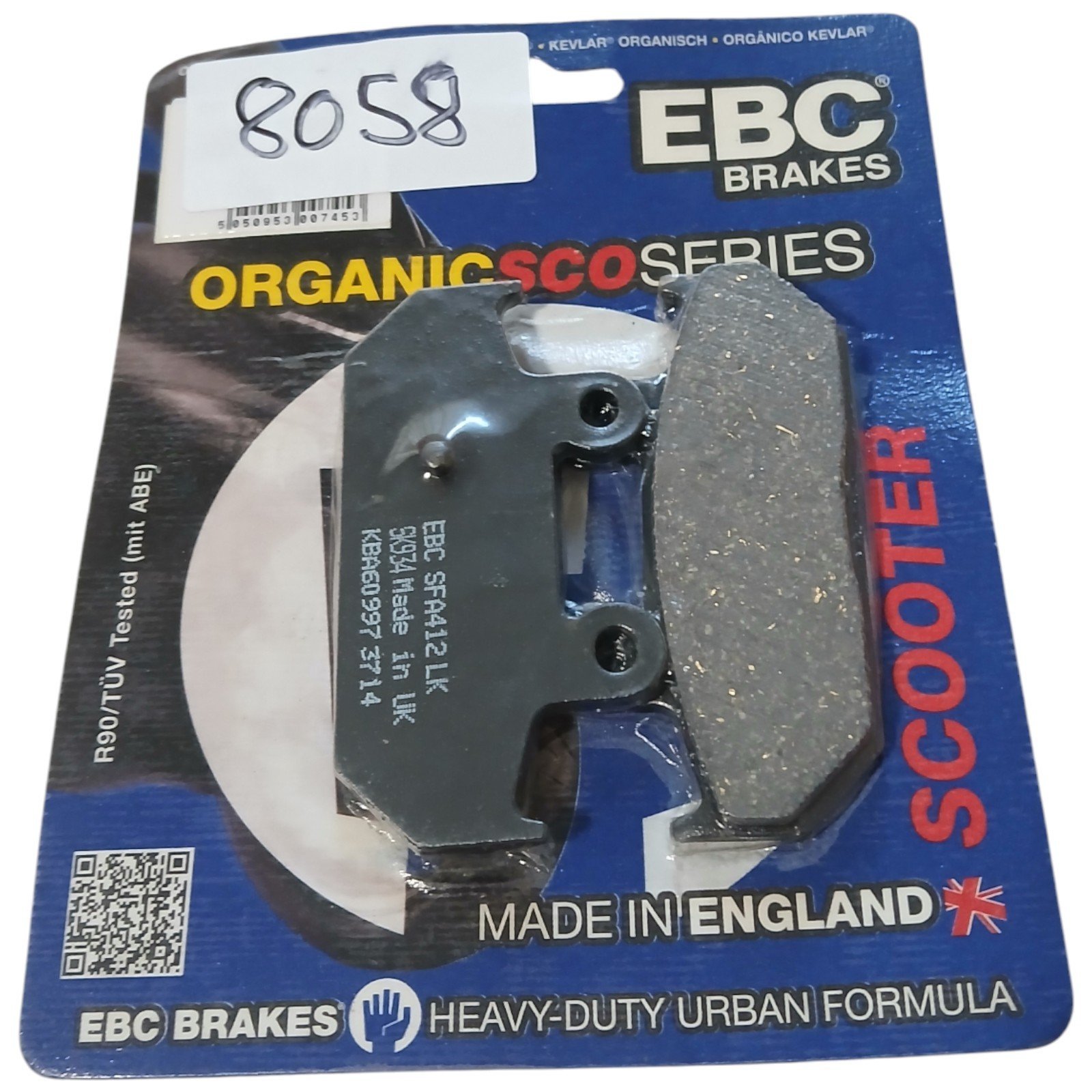 8058_2028129.jpg Suzuki AN250 AN 400 AN650 Burgman & others EBC - Rear Brake Pads OEM EBC. SFA412 SFA 412 - Image 1