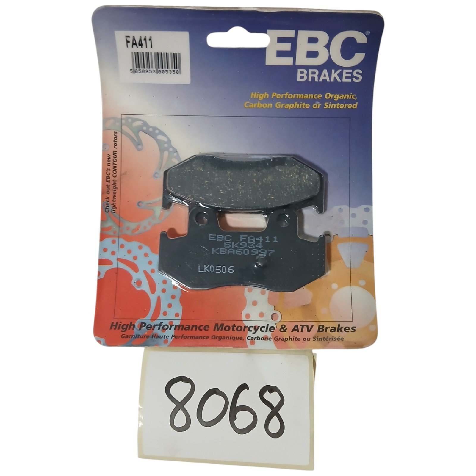 8068_2028129-Photoroom.jpg Suzuki AN250 AN 400 Burgman & others EBC - Rear Brake PADS OEM EBC FA411 FA 411 - Image 1