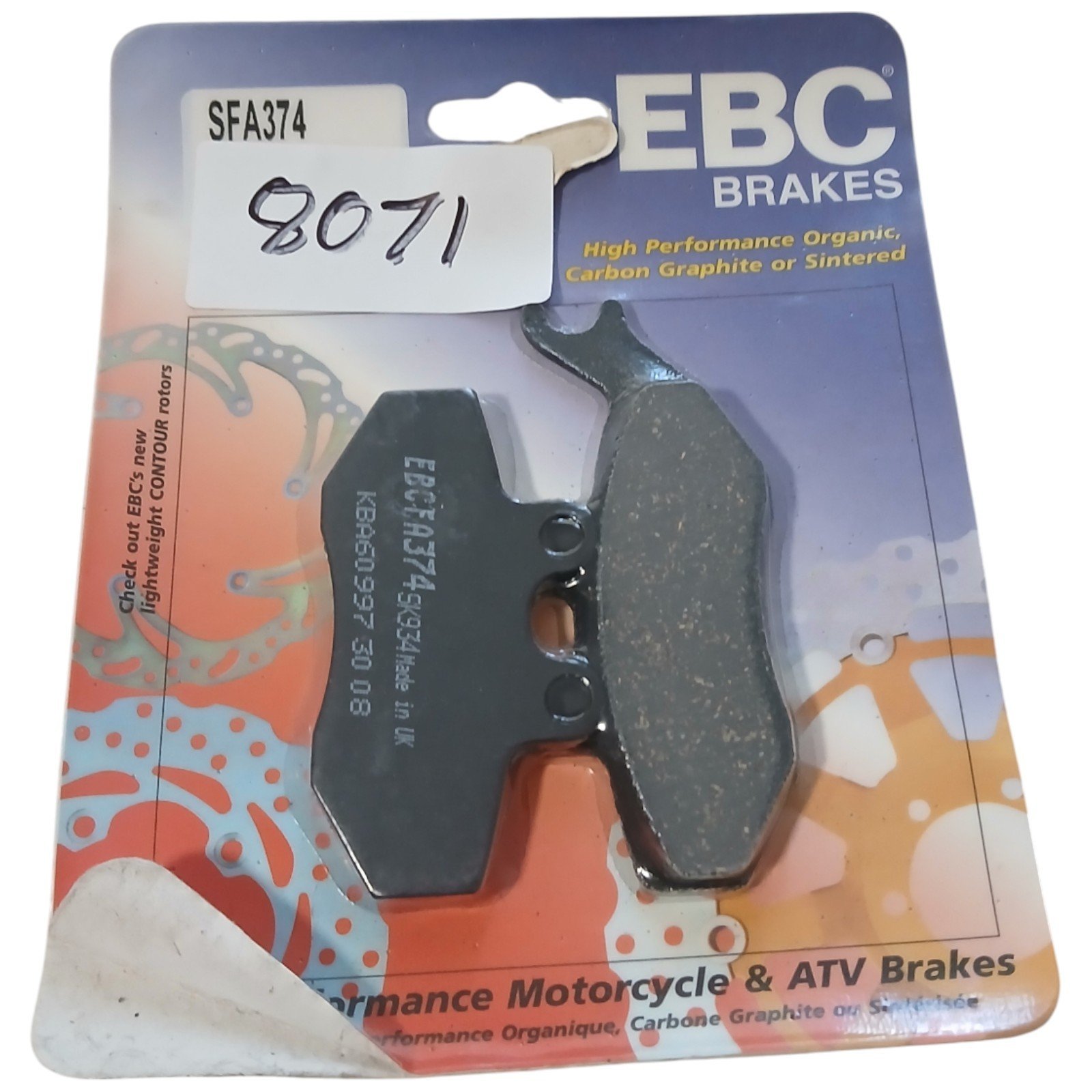 8071_2028129-Photoroom.jpg Rieju RS2 RS3 Italjet Jupiter & others EBC - Front & Rear Brake PADS OEM EBC. SFA374 SFA 374 - Image 1