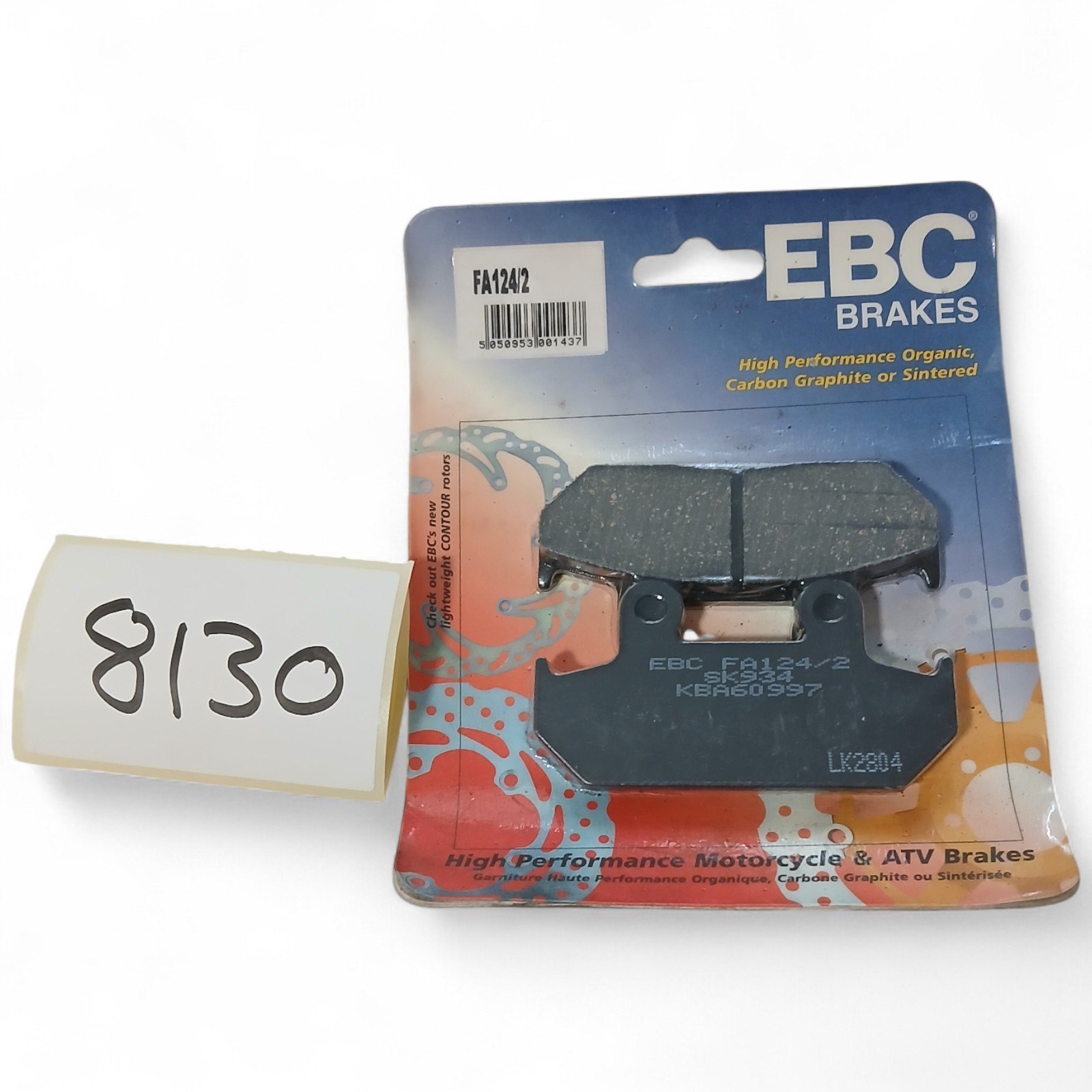 8130_2028129-Photoroom.jpg Honda RS CBR VFR CD NX VTZ GL Cagiva & others EBC - Brake PADS OEM EBC. FA124/2 FA 124/2 - Image 1