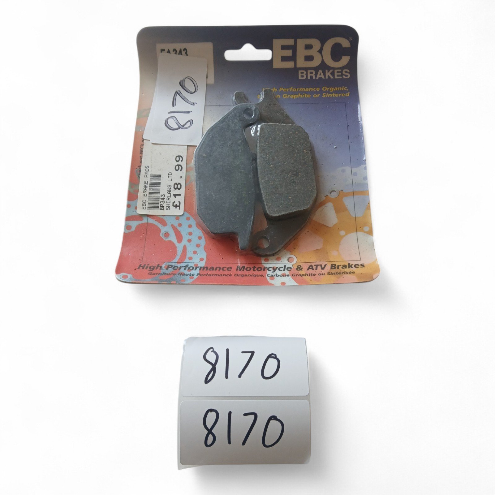 8170_2028129.jpg Honda Yamaha Hero - AJS EBC - REAR BRAKE PADS OEM EBC FA343 FA 347 - Image 1