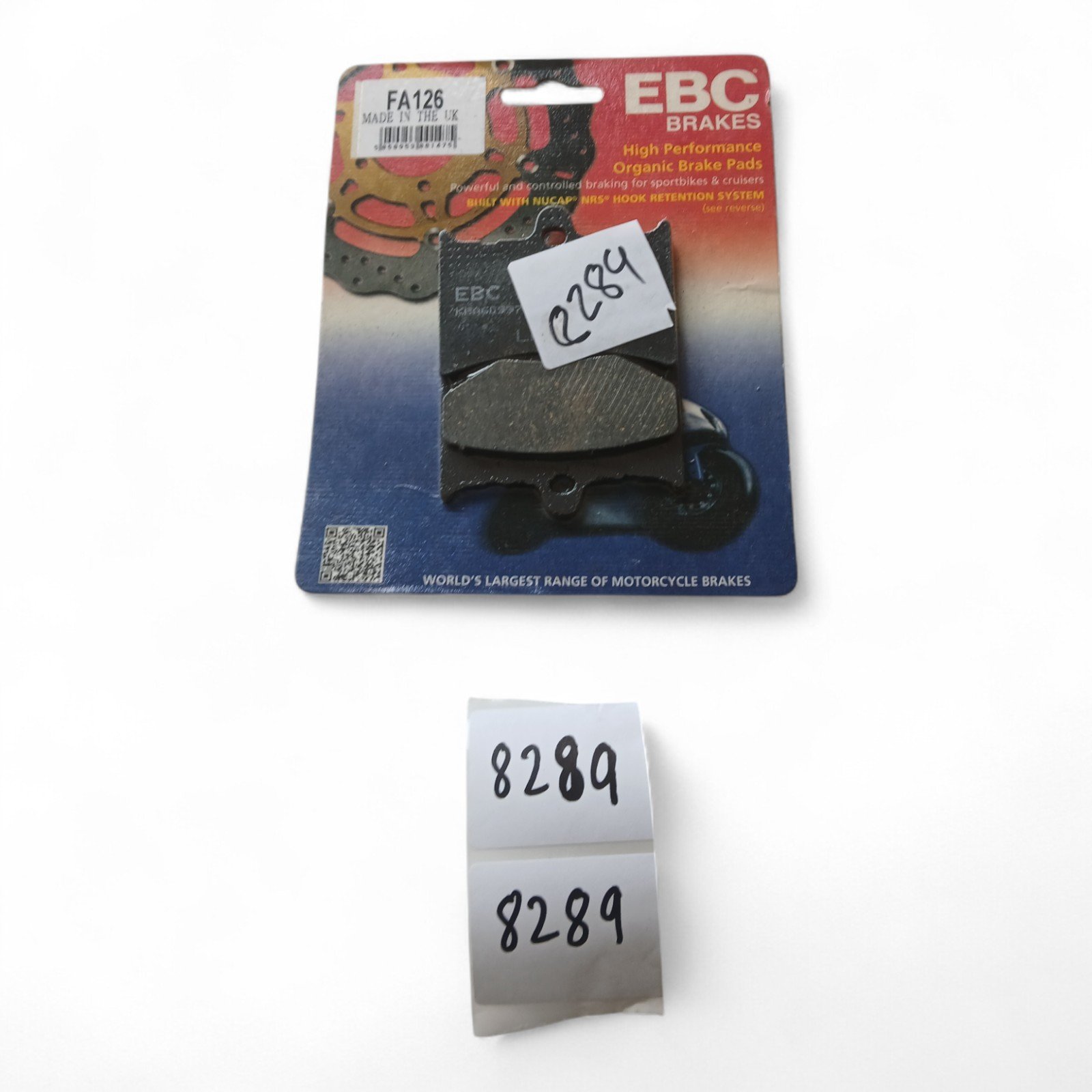 8289_2028129.jpg Alfer Aprilia Benelli Gilera KTM. MZ MuZ GUZZI & others EBC - Brake PADS OEM EBC. FA126 FA 126 - Image 1