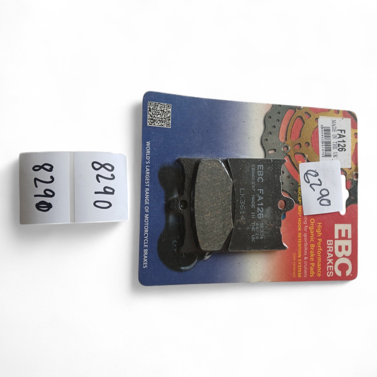 8290_2028129.jpg Alfer Aprilia Benelli Gilera KTM. MZ MuZ GUZZI & others EBC - Brake PADS OEM EBC. FA126 FA 126 - Image 1