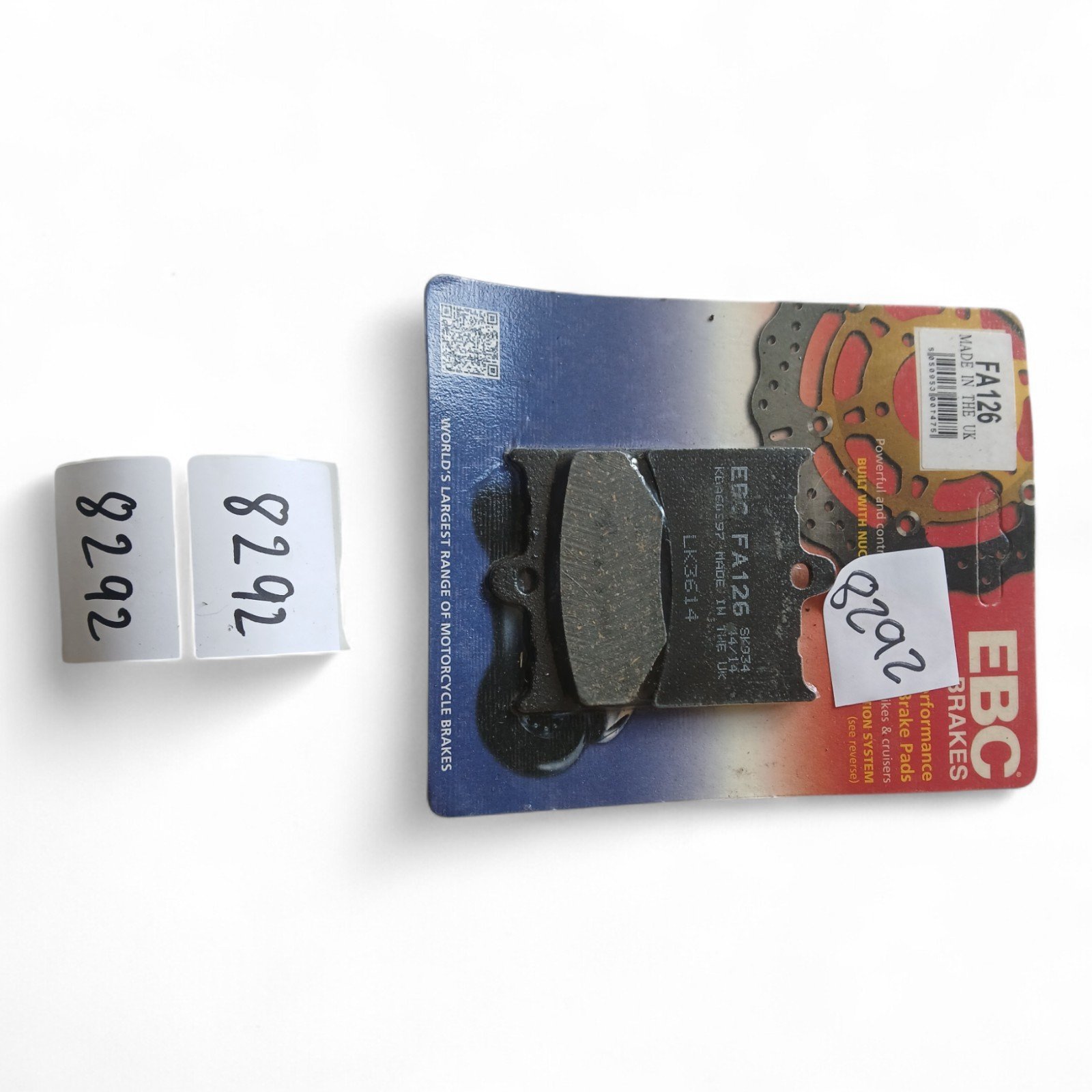 8292_2028129.jpg Alfer Aprilia Benelli Gilera KTM. MZ MuZ GUZZI & others EBC - Brake PADS OEM EBC. FA126 FA 126 - Image 1