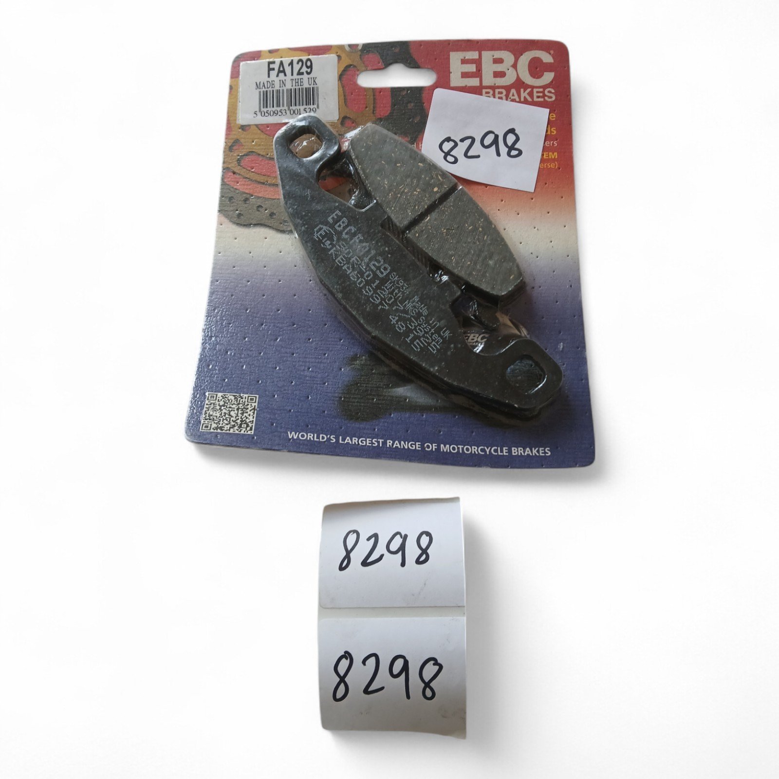 8298_2028129.jpg Hyosung Kawasaki Suzuki & others Brake PADS GPX KLE ZZR ZRX ZR EBC Brake pads OEM EBC. FA129 FA 129 - Image 1