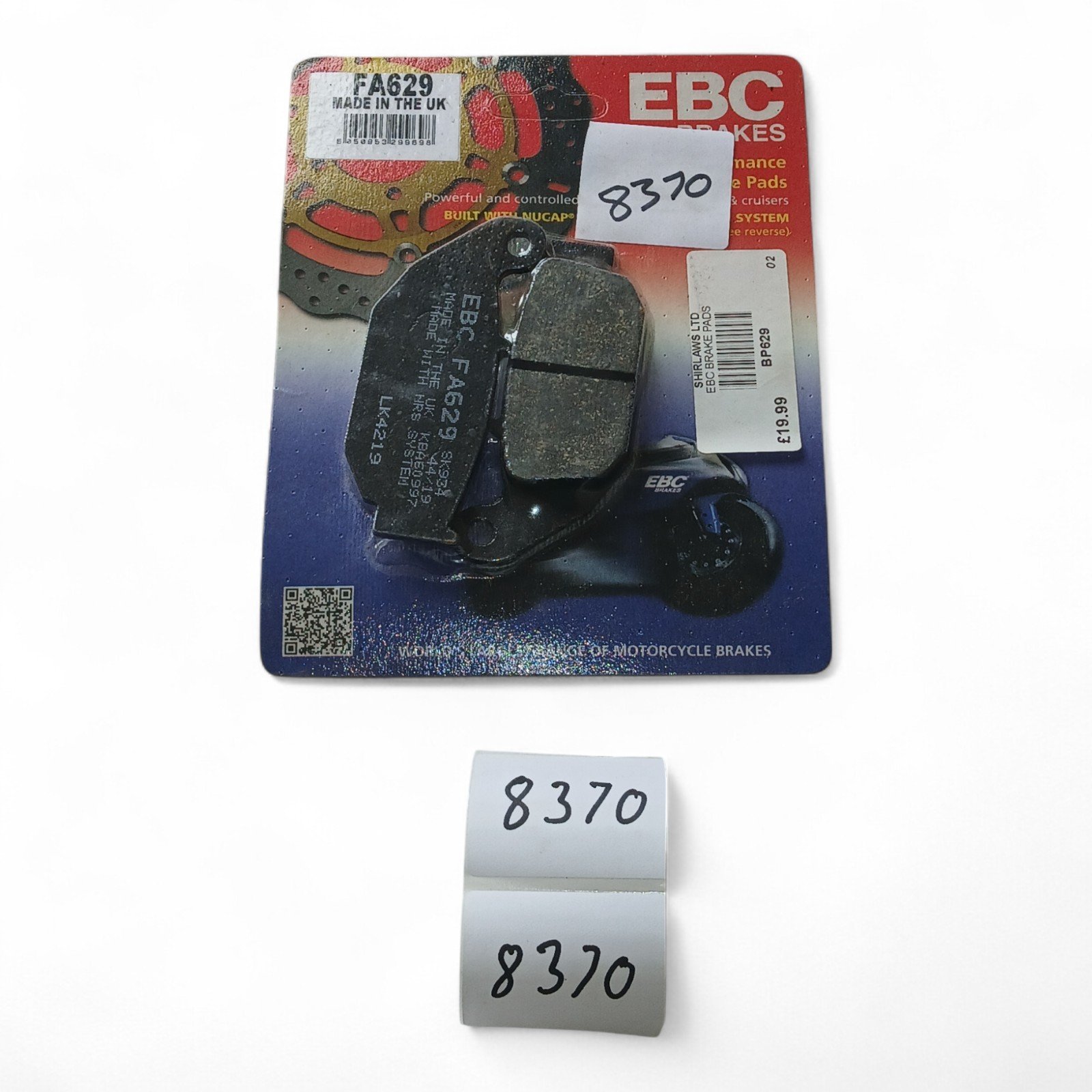 8370_2028129.jpg Benelli TNT Honda CBF CB CBR MSX CRF Suzuki GSXR 125 EBC - Brake pads OEM EBC FA629 FA 629 - Image 1
