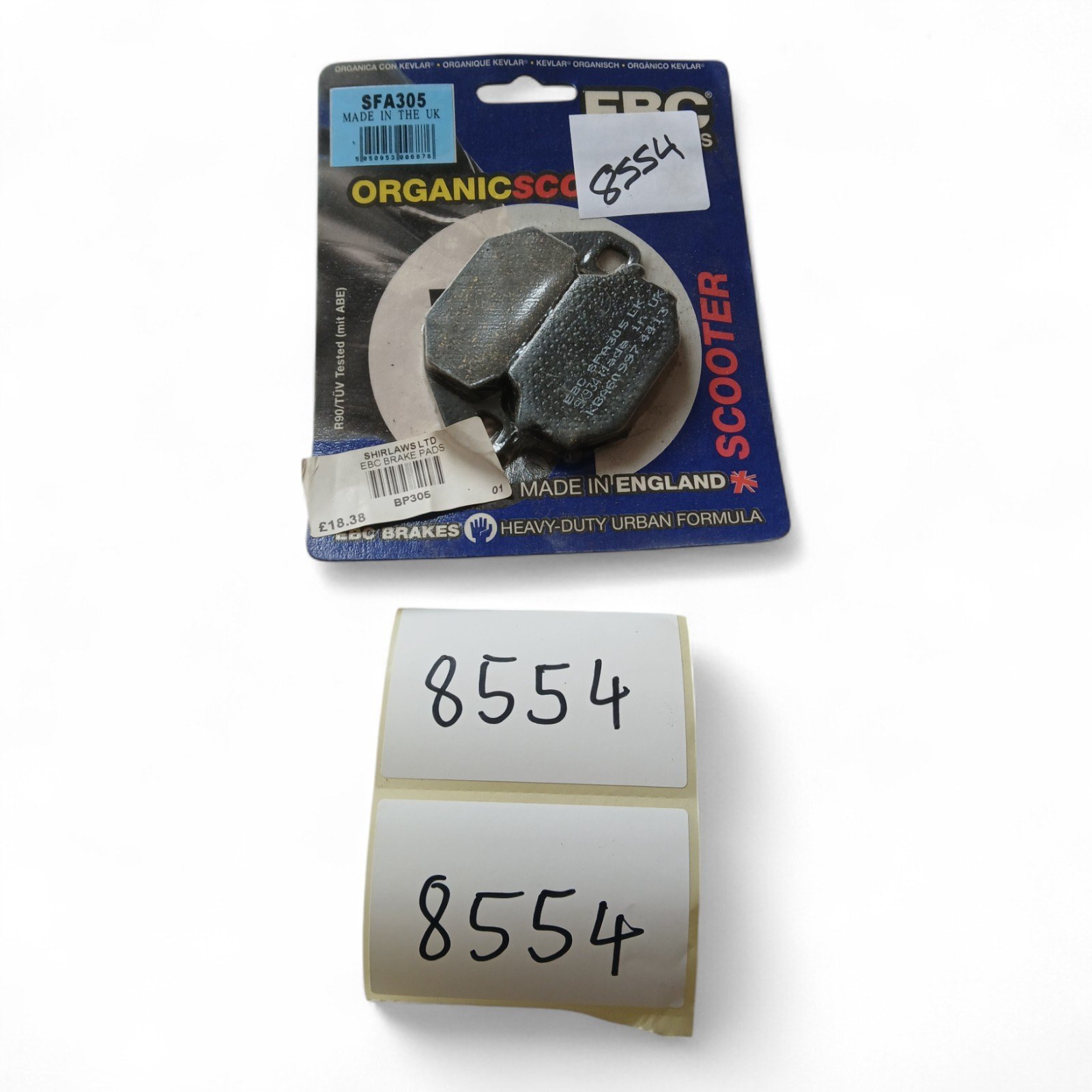 8554_2028129.jpg Arctic Cat Kawasaki Laverda Kymco Sym EBC - FRONT & REAR BRAKE PADS OEM EBC SFA305 SFA 305 - Image 1
