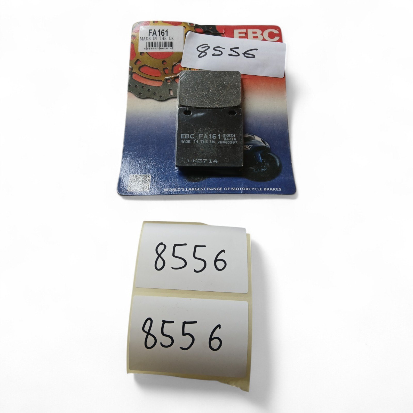 8556_2028129.jpg Kawasaki Z250 ZXR400 ZXR750 ZZR1100 ZRX & others EBC - Brake pads OEM EBC. FA161 FA 161 - Image 1
