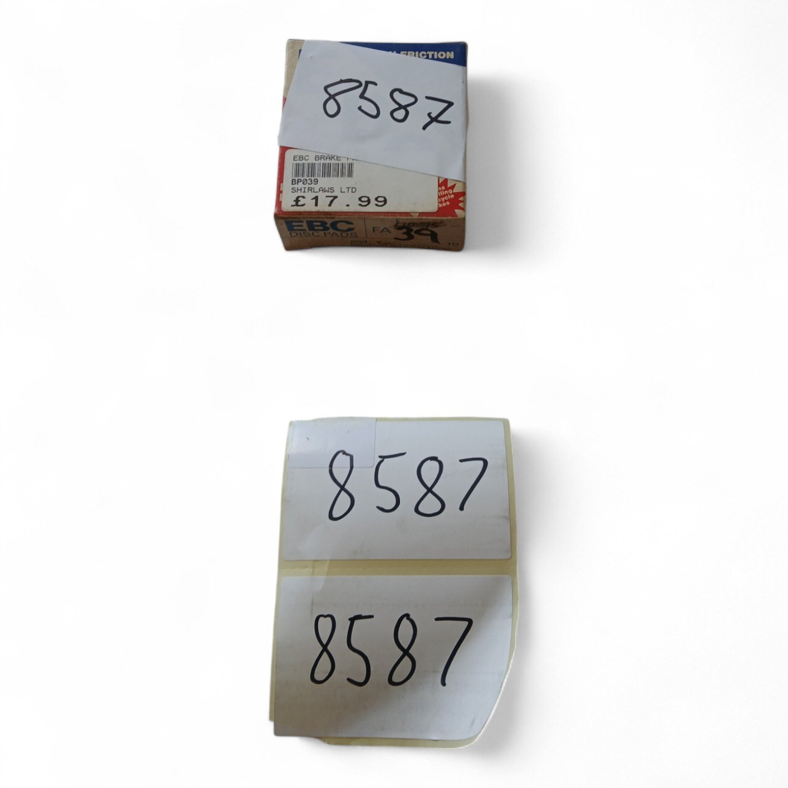 8587_2028129.jpg Kawasaki - Suzuki KH125 Z200 - GT50 ZR50 & others EBC - front brake pads OEM EBC. FA39 FA 39 - Image 1