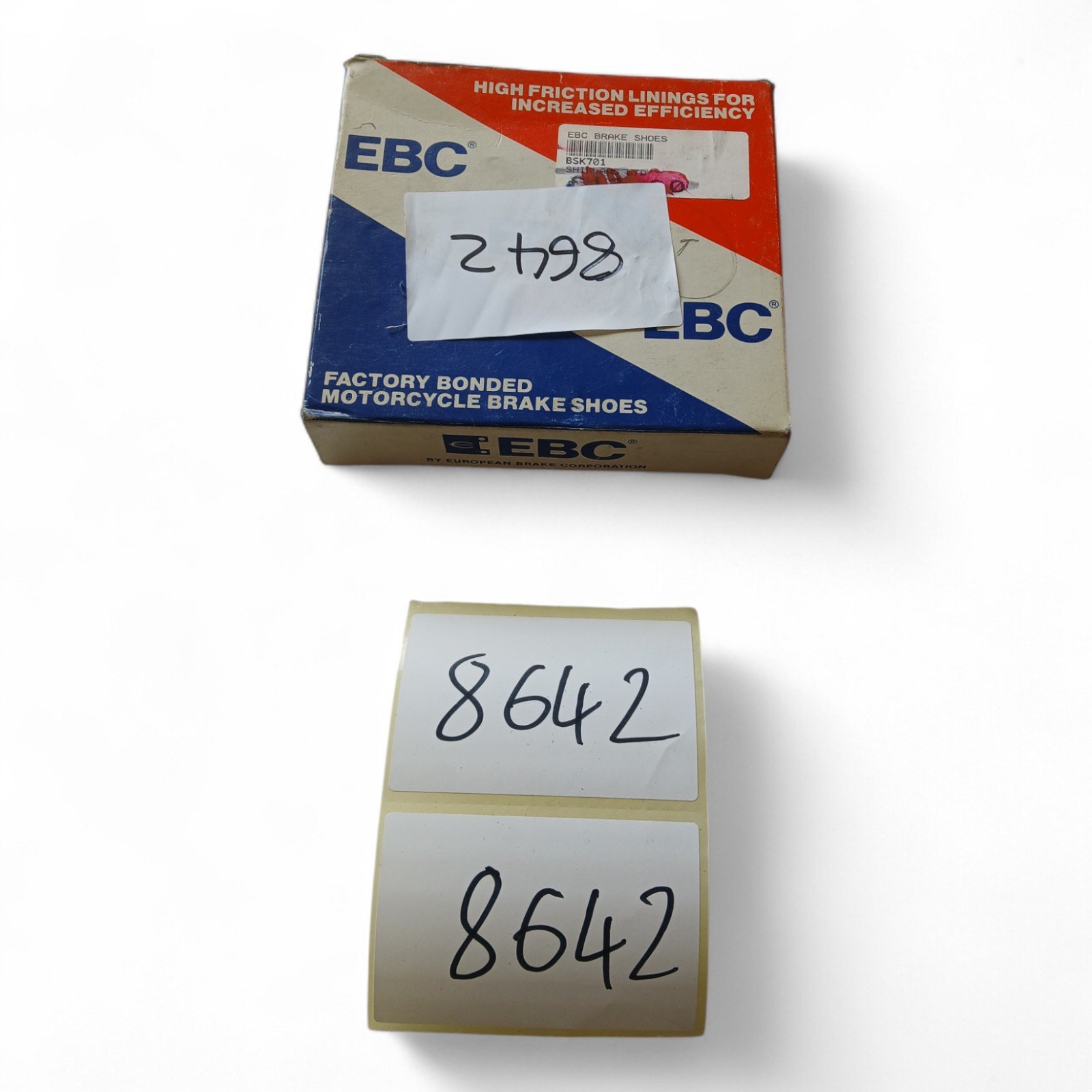 8642_2028129.jpg Kawasaki KX80 KX 80 B1/B2/D1/D2 1979 - 1983 EBC -FRONT/Rear BRAKE SHOES OEM EBC 701 - Image 1