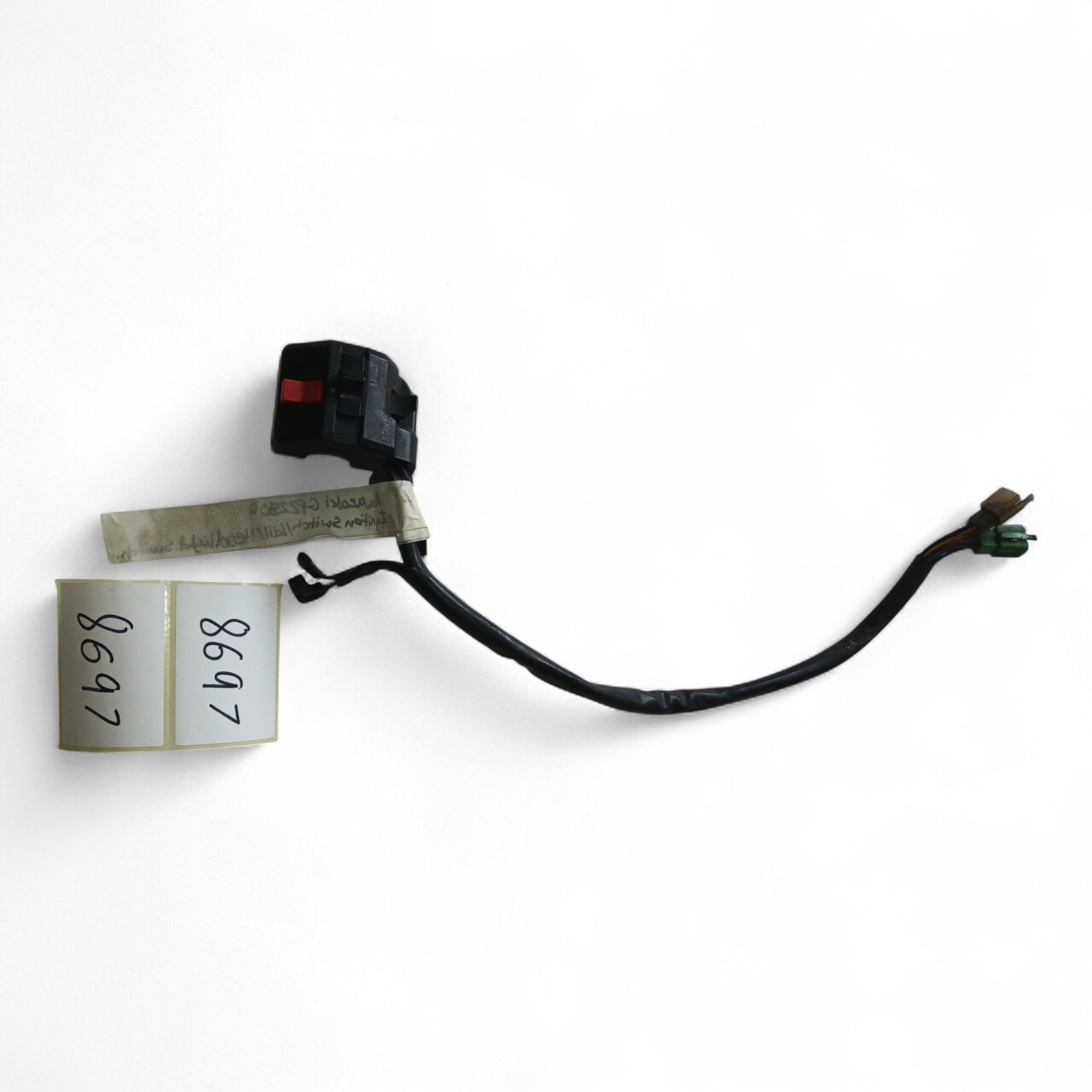 8697_2028129.jpg Kawasaki EX250 / GPZ250R 250 1989-1990 Right Switch Gear - Ignition Switch, Kill Switch & Headlight Switch OEM - Image 1