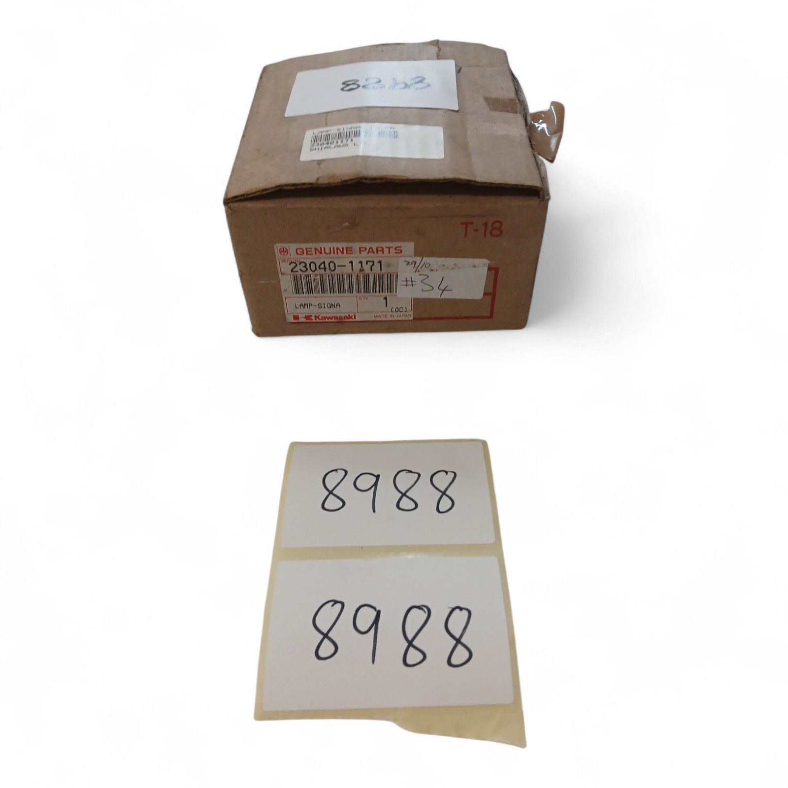 8988_2028129.jpg Kawasaki GPX600R GPx 600 600 1988-1999 Rear R/H indicator OEM 23040-1171 NOS - Image 1