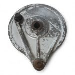 Honda CD 250 U 250 1990 Rear Brake Drum Plate with Shoes OEM - Image 3