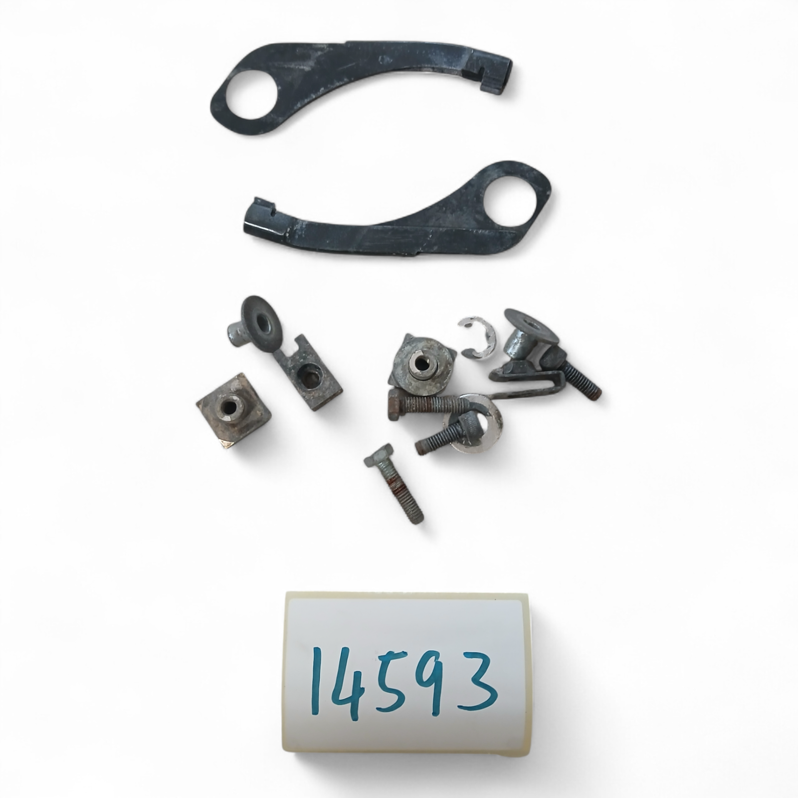 14593_2028129-Photoroom.png Honda Gl 1200 SEI LTD 1200 1984 Brake Caliper Retaining Brackets OEM - Image 1