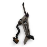 Honda NTV 600 Revere 600 1988 Right Footrest / Footpeg with Brake Pedal, Master Cylinder & Bracket OEM - Image 2