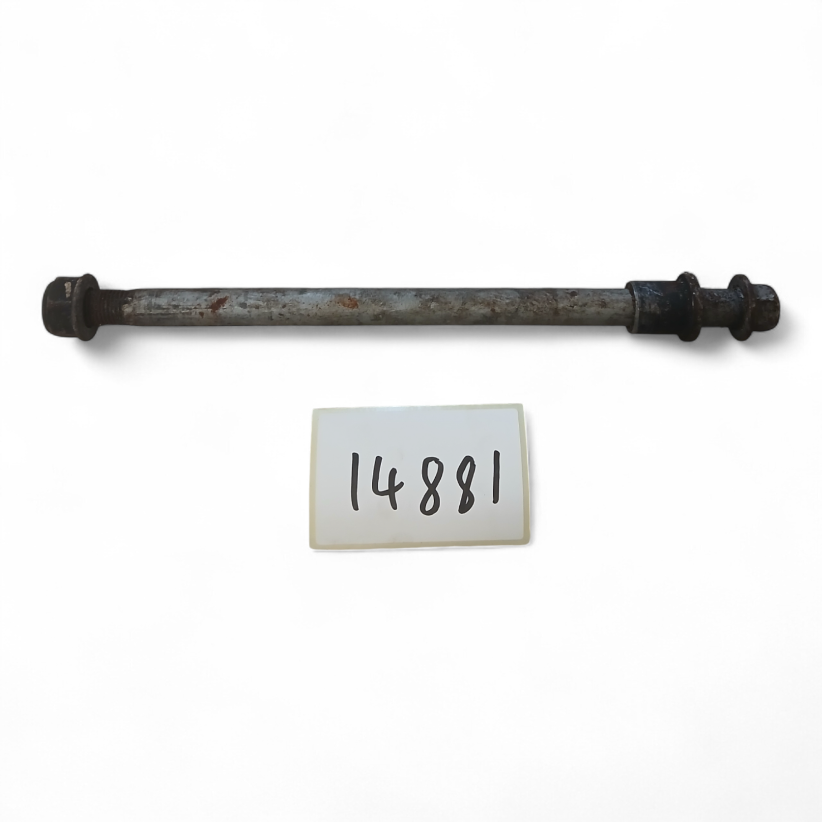 14881_2028129-Photoroom.png Honda FES 125 S-Wing 125 2003-2009 Front Wheel Spindle Bolt Spacer & Nut OEM - Image 1