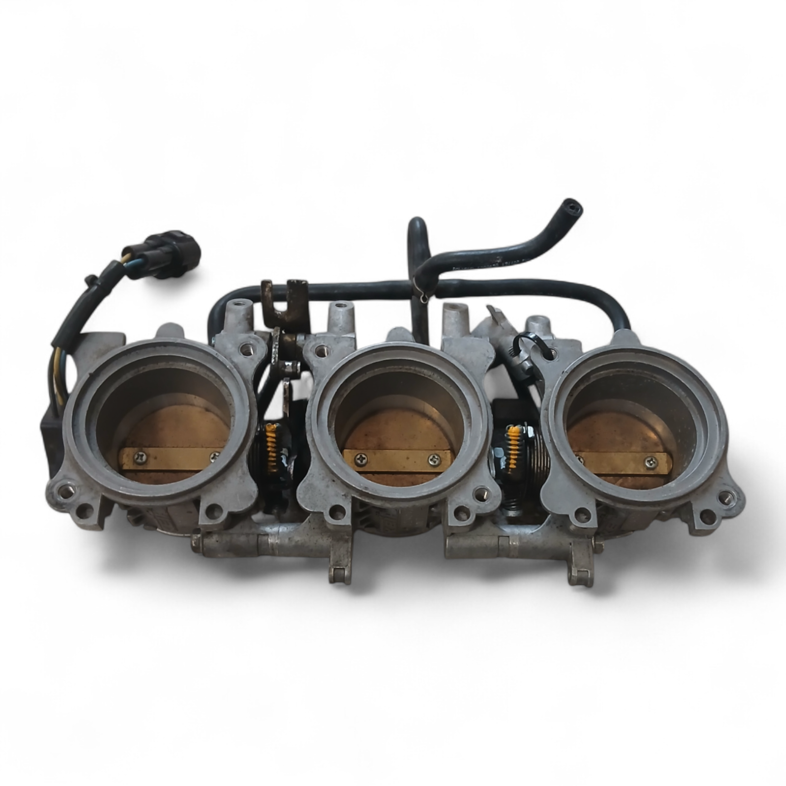 15137_2028129-Photoroom.png Triumph Street Triple R 675 2007-2012 Throttle Body Intake Cabs (damaged) OEM T1240478 - Image 1