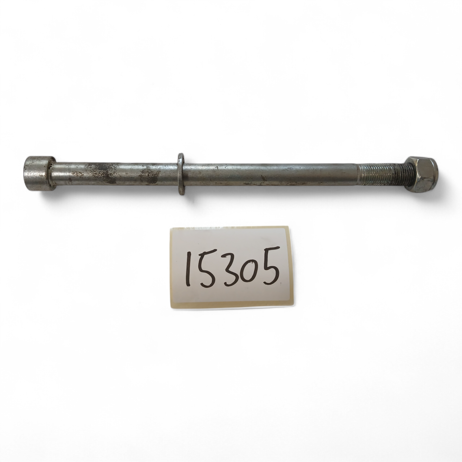 15305_2028129-Photoroom.png Sachs XTC 125 125 2004 Swinging Arm Spindle, Bolt and Nut OEM - Image 1