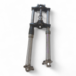 JAWA ČZ 175 1974 Front Fork Set with Top & Bottom Yokes OEM