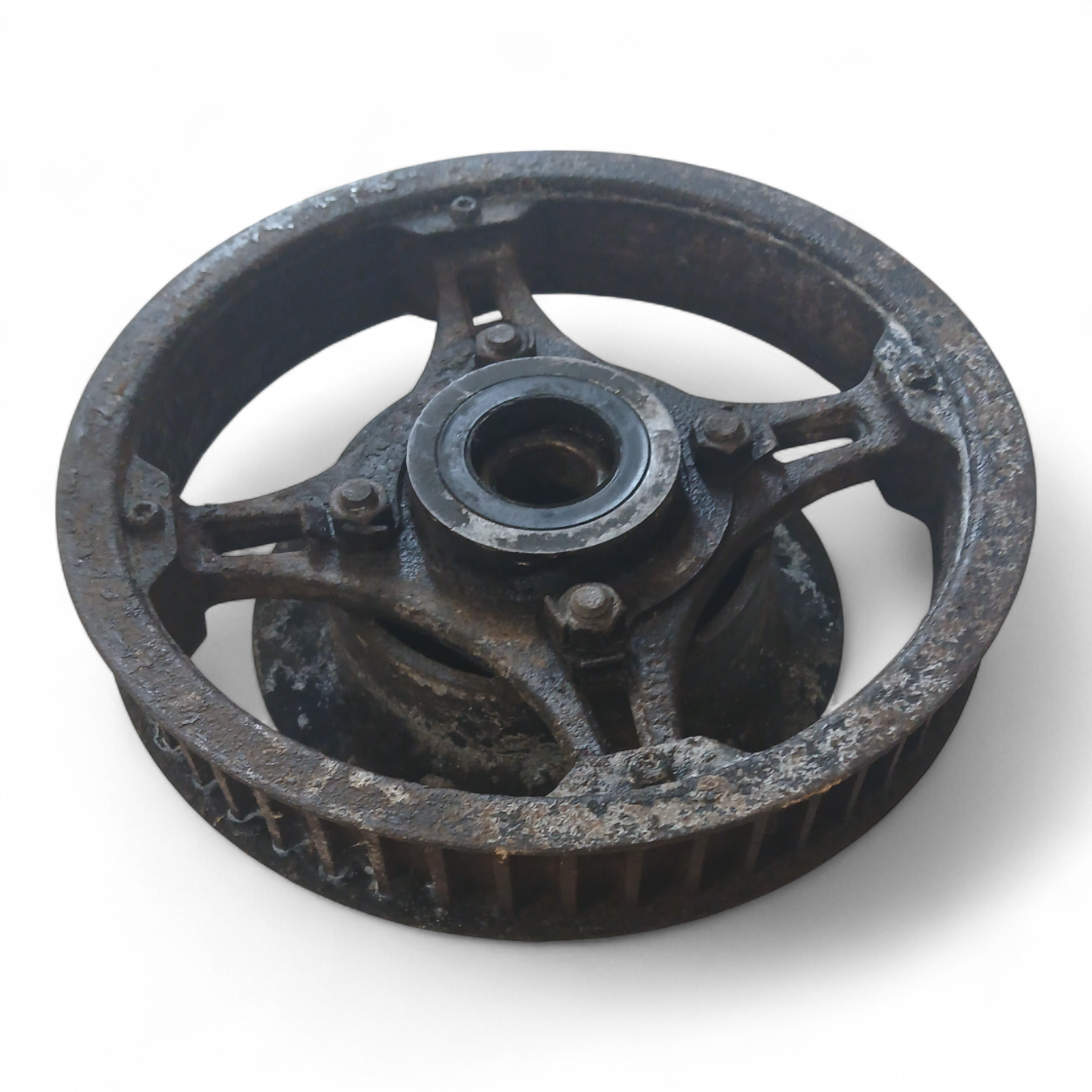 15777_2028129-Photoroom.png Kawasaki GPZ 250 250 1983 Rear Rubber Drive WHeel with Sprocket Hub OEM - Image 1